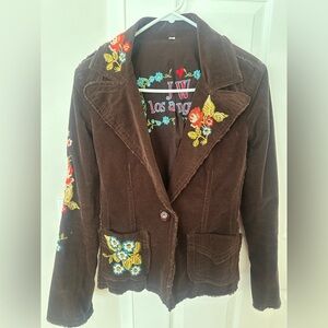 Johnny Was Los Angeles brand Embroidered Women's Jacket